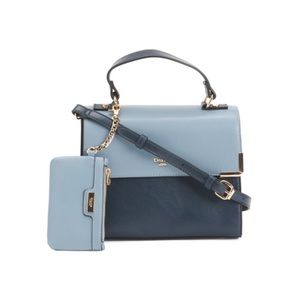 Dune London Blue Two-Toned Bag with Coin Purse